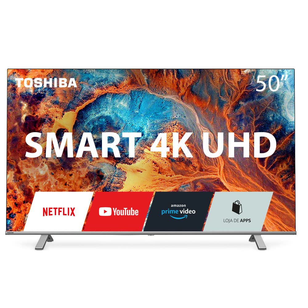 TOSHIBA REGZA 50型4K液晶スマートTV YouTube NETFLIX Smart 4K 50 Toshiba DLED Wi-fi HDR Entradas HDMI USB RJ45 AV P2